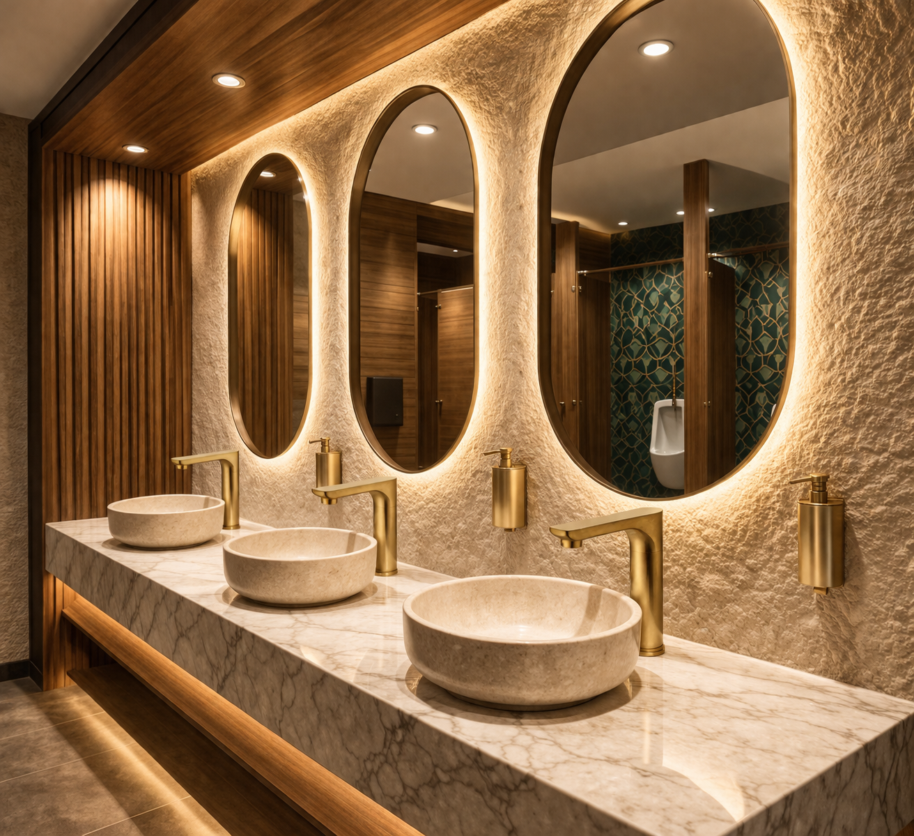 BIG ROCK CHOP HOUSE restaurant restroom project